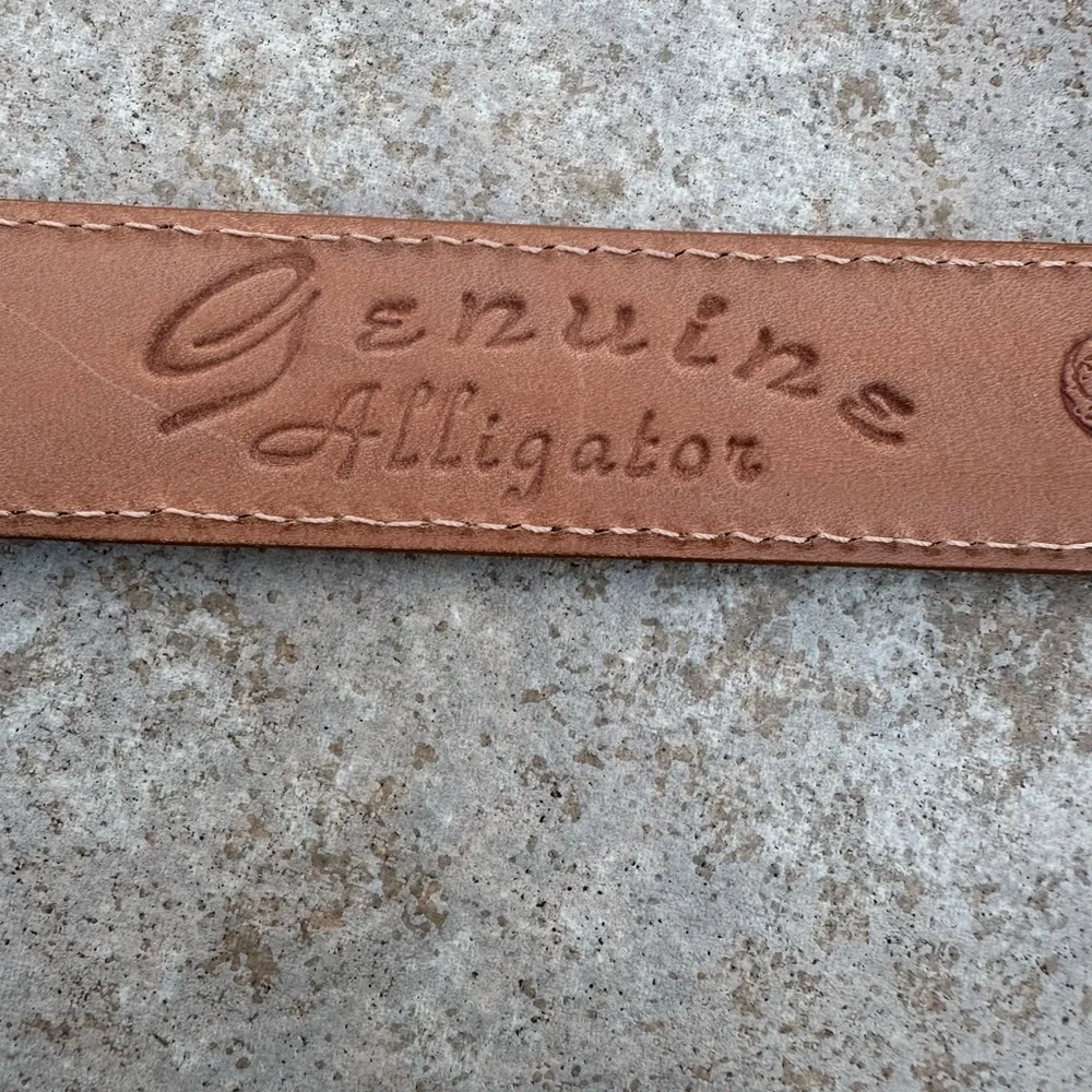 Genuine Alligator Leather Belt